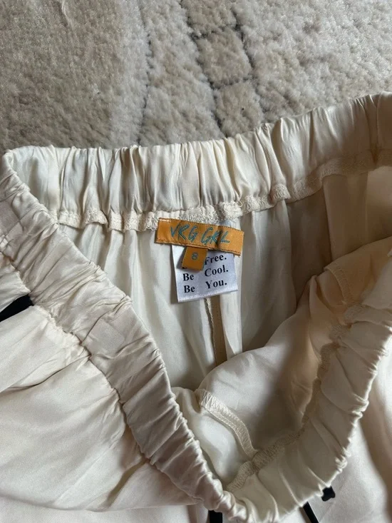 VRG GRL Moonscapes Pants Cream with Black Stripe - Picture 3 of 5